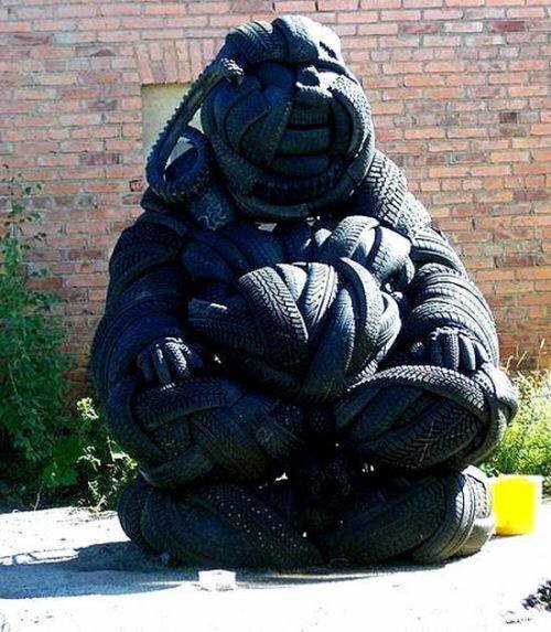 Old Tires Art - Eco Friendly Tire Sculptures