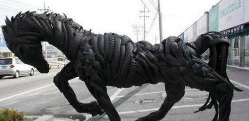 Old Tires Art - Eco Friendly Tire Sculptures