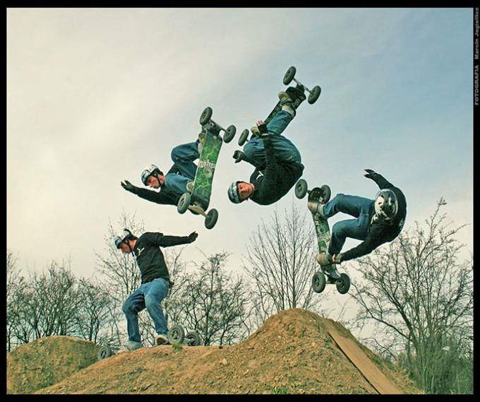 Great Burst-Mode Photography: Ice Skating, Diving, Skateboarding, Biking, Paragliding, Skiing