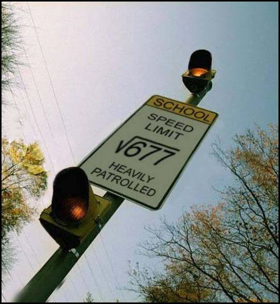 School Speed Limit (WTF?)