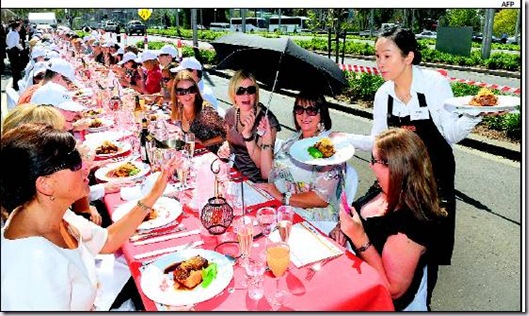 worlds longest lunch Melbourne australia