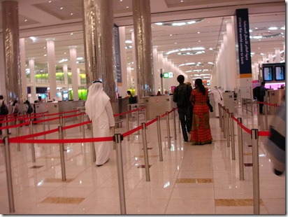 Immigration Control at Dubai airport