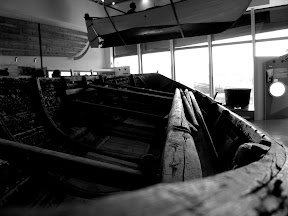 A Sixareen in the Shetland Museum, Lerwick.