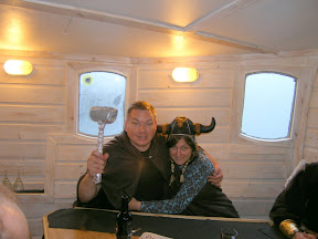 Janos, Norse god of the O2 clean hammer and the lovely Pippa a Valkyrie for the evening.