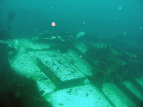 Sainless steel equipment on the Pionersk in 23m off Shetland