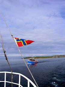 The Radiant Queen coming out of Stromness