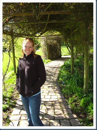 Under a pergola in Chetzemoka Park