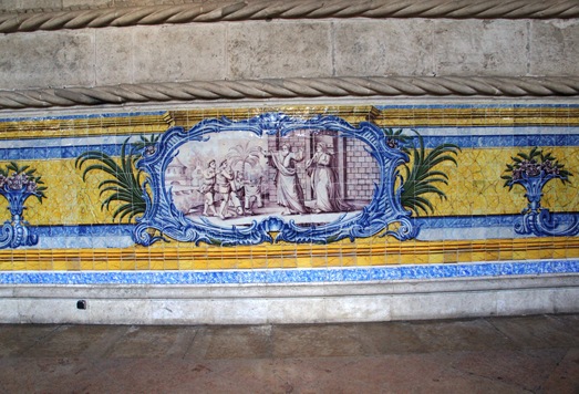 mosteiro dos Jeronimos - azulejo do refeitório 1 mosteiro dos Jeronimos - azulejo do refeitório 1