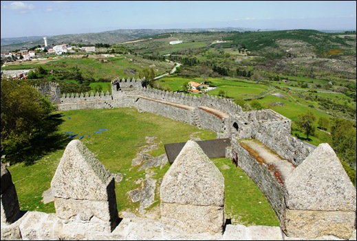 9.Trancoso -  castelo medieval - vista a partir da torre de menagem