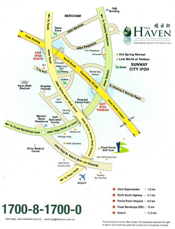 The Haven Location Plan The Haven Location Plan