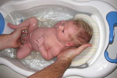 Emmett Ian Malan 245- first real bath and loved it