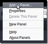 add to panel add to panel