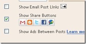 activating blogger share buttons