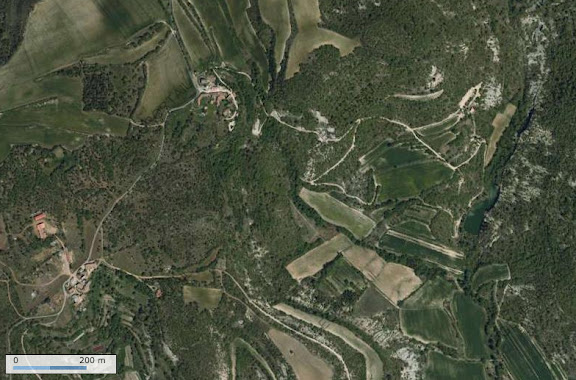 Les Hautes-Courennes - Photo satellite IGN (Géoportail) : les Hautes-Courennes