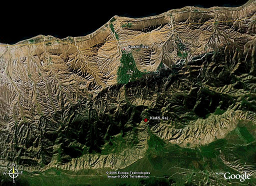 Été 2006 : Expédition au Kyrgyzistan - Kadzi-Saj, près de la rive Sud du Lac Issyk-Kul