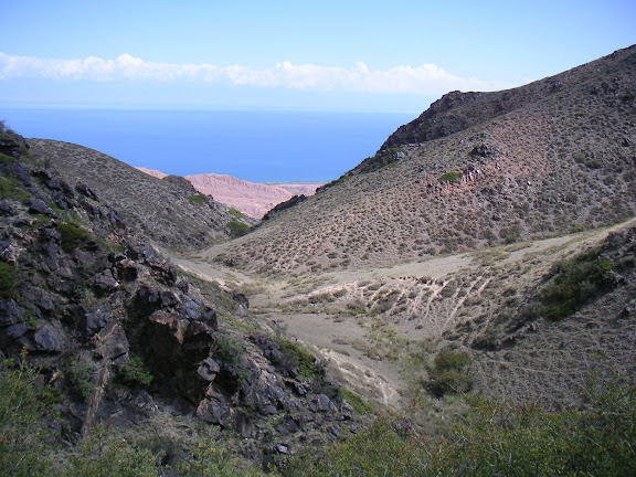 Été 2006 : Expédition au Kyrgyzistan - Le vallon de Kadzi-Saj (alt. 2000 m) et le Lac Issyk-Kul (1700 m), 13 juillet 2006. Photo : F. Michel
