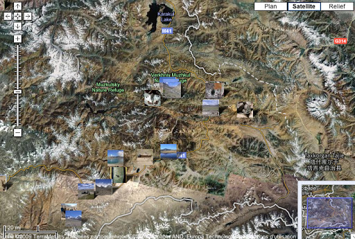 Localisation des photos : Grand Pamir (juillet 2007)