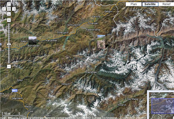 Localisation des photos : vallées de la Surkhob et de la Muksu