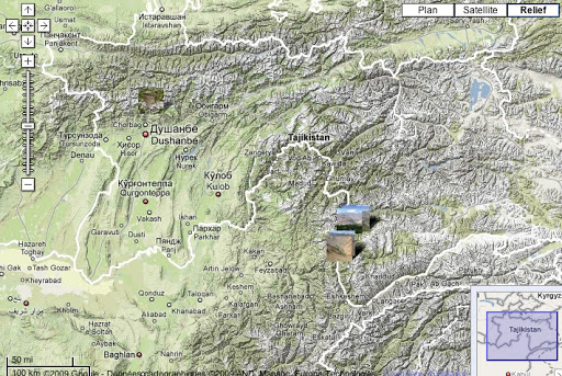 Localisation des photos pour Satyrium deria au Tadjikistan