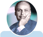 Dhirubhai H. Ambani. Founder Chairman, Reliance Industries Limited, India. 