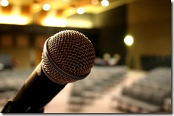 microphone in auditorium