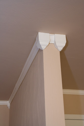 For the outside corners we used blocks again as it make cutting a lot easier. Plus it gives it personality.