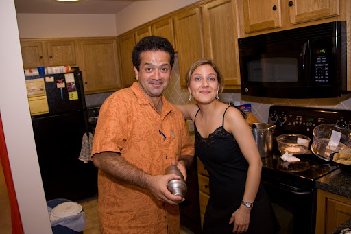 Mohammed the bartender and Elika