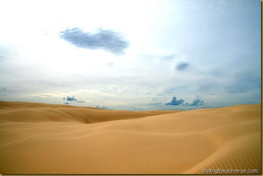 Clouds over the Stockton Bight, the largest moving sand dune in the southern hemisphere - New South Wales - Australia
