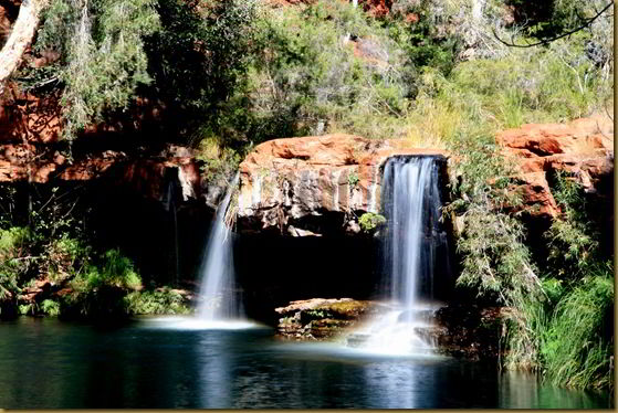 Twin waterfalls