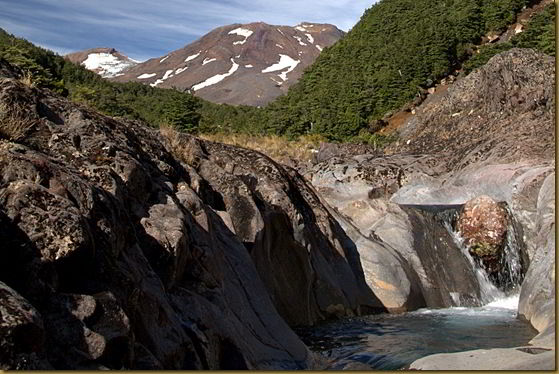 Gollums Pool - well near it - and Mount Ruapehu