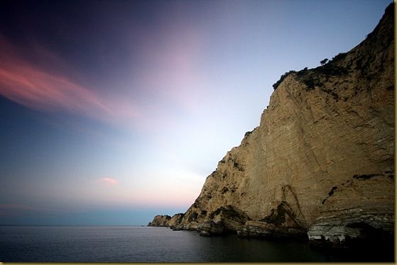 Tolaga Bay Cliffs at sunset