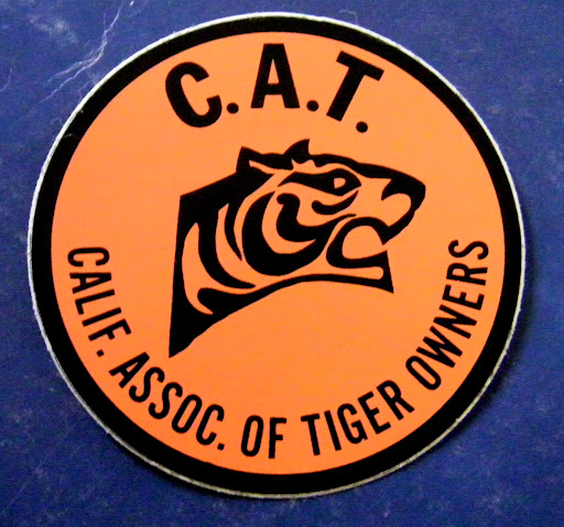 Vintage Sunbeam Alpine Tiger CAT Decal Window Sticker