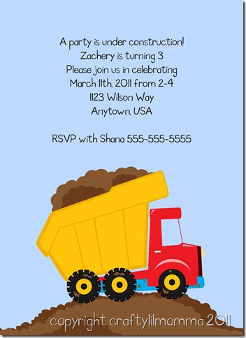 construction simple invitation