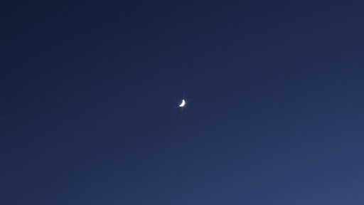 foto luce cinerea luna