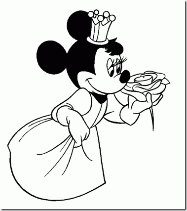 dibujos-minnie-mouse-princesa-dibujos-infantiles