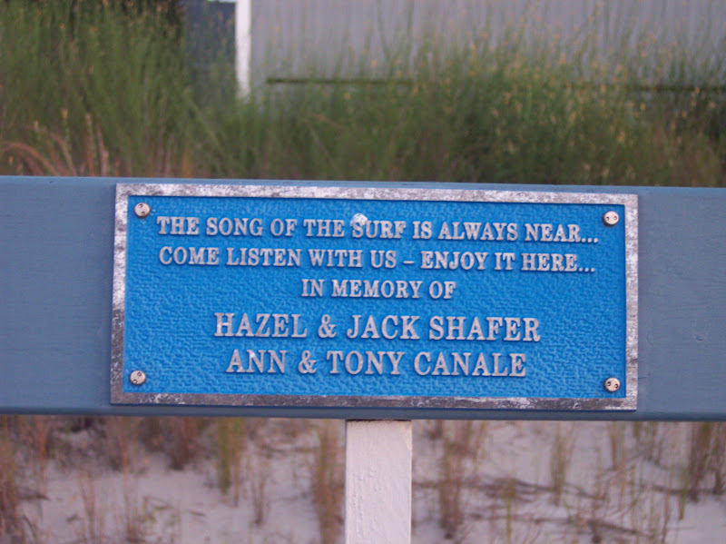 The song of the surf is always near...Come listen with us — Enjoy it here...In memory ofHazel & Jack ShaferAnn & Tony Canale