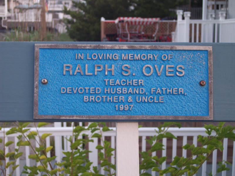 In loving memory ofRalph S. OvesTeacherDevoted husband, father,brother & uncle1997