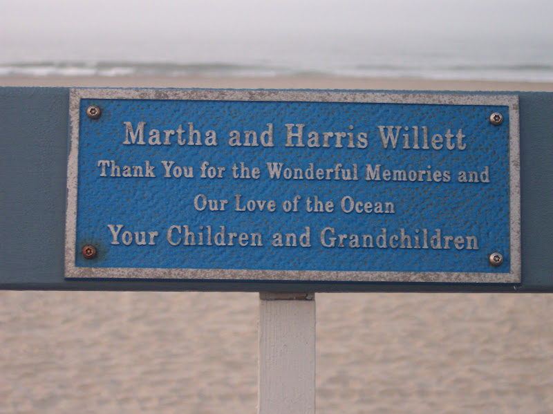 Martha and Harris WillettThank You for the Wonderful Memories andOur Love of the OceanYour Children and Grandchildren
