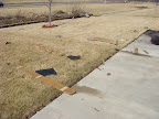 Various debris scattered about my back yard.