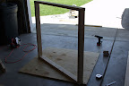 Screw the 2x4 pieces together to form a frame.
