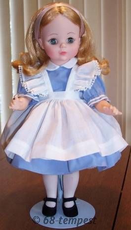 Alice in Wonderland Madame Alexander reissued doll vinyl 1990 1965