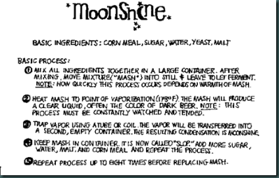moonshine recipe
