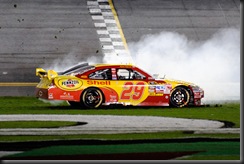 2010 Daytona Feb Shootout Harvick burnout 2010 Daytona Feb Shootout Harvick burnout
