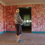 Hotel hallway.  I smell asbestos.