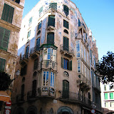 A cool building along a street in Palma.
