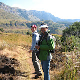 Al and Nadira in the Drakensberg 
north of Durban.