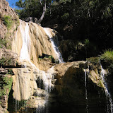 This picture doesn't do it justice,
but this was a beautiful waterfall
we had lunch and a swim at along
the pirogue trip.