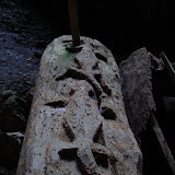182 Oct 2005 Sagada, Philippines coffins in cave lizards for luck.JPG