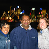 The background is blurry (although recognizable) 
but here are Nadira, Ranmal and me.