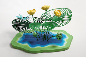 Nuphar paper sculpture
